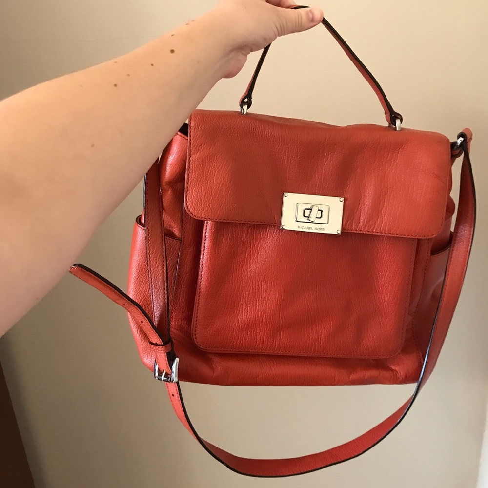 Michael Kors Sloan Top HandleLeather Handbag